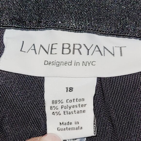 Lane Bryant Jeans Womans 18 Blue Bootcut Dark Wash Demin Contrast Trim Stretch - Picture 7 of 14